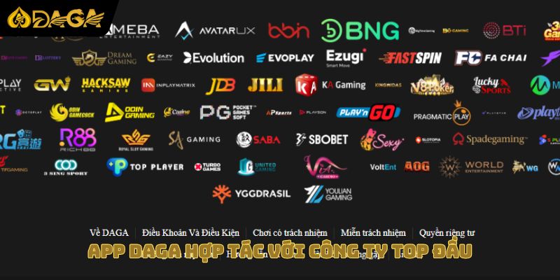 App DAGA hợp tác với công ty top đầu