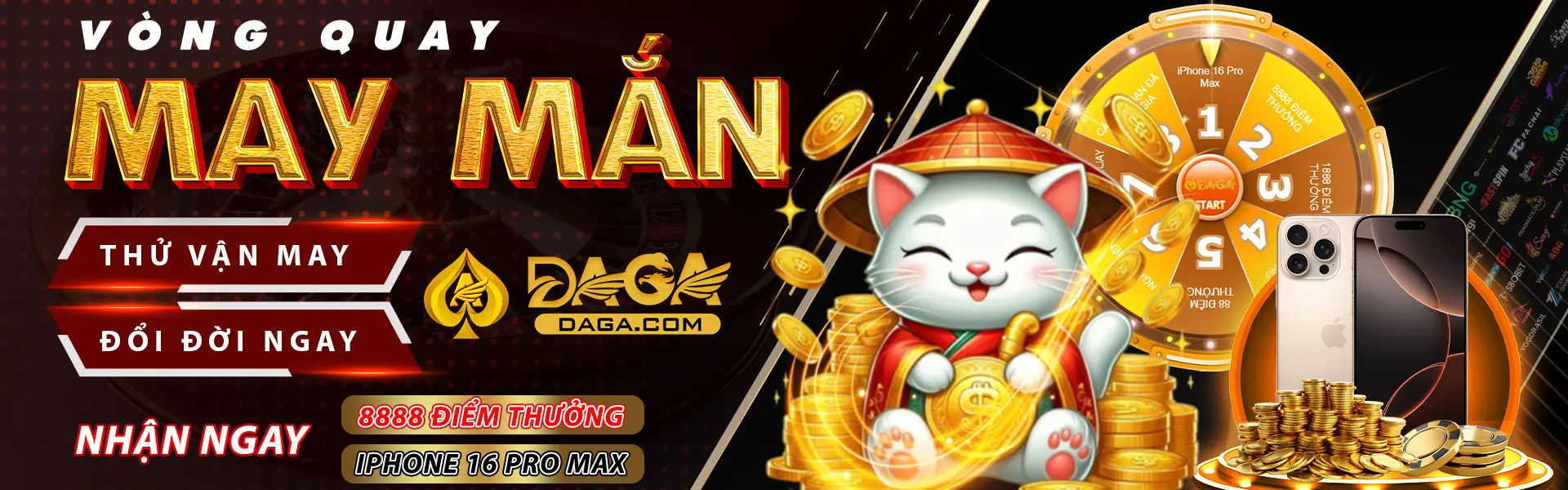 Banner Daga Vòng Quay May Mắn