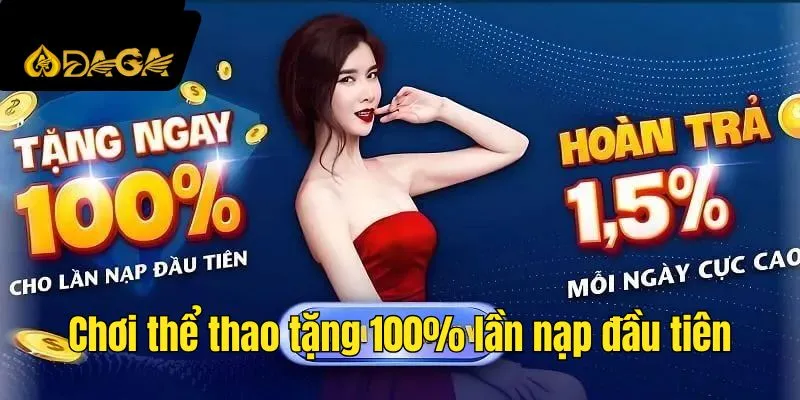 Sảnh thể thao tặng 100%