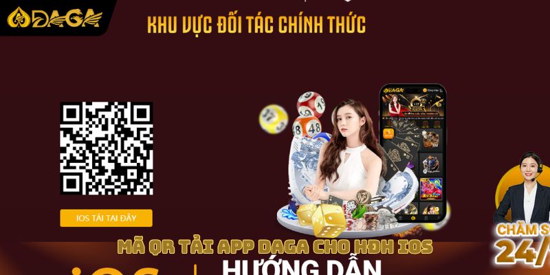 Mã QR tải app DAGA cho HĐH Ios