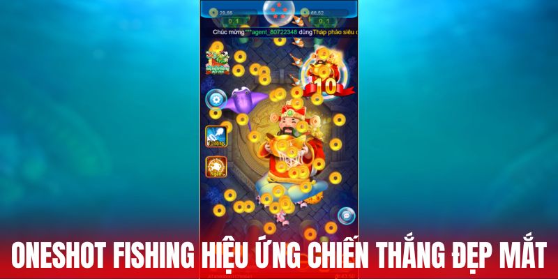 Oneshot Fishing hiệu ứng chiến thắng đẹp mắt